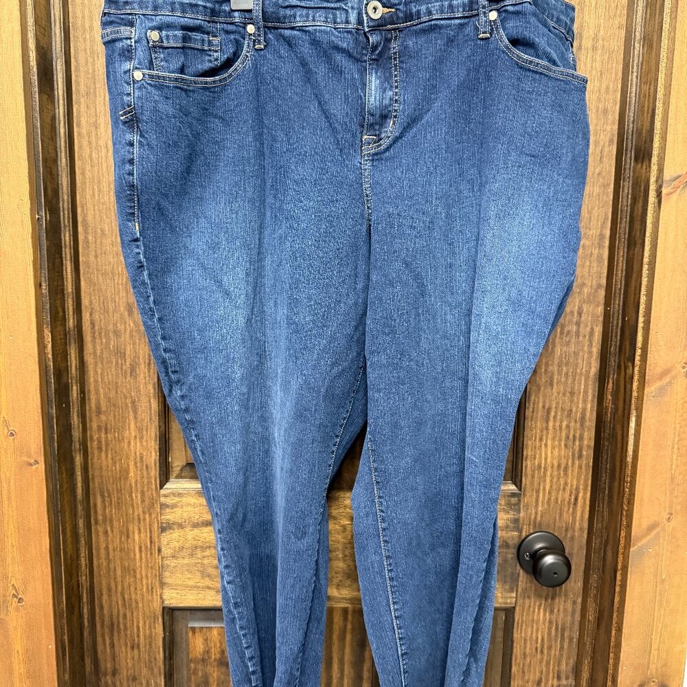 TORRID CROP BOYFRIEND ,SIZE 26, BLUE